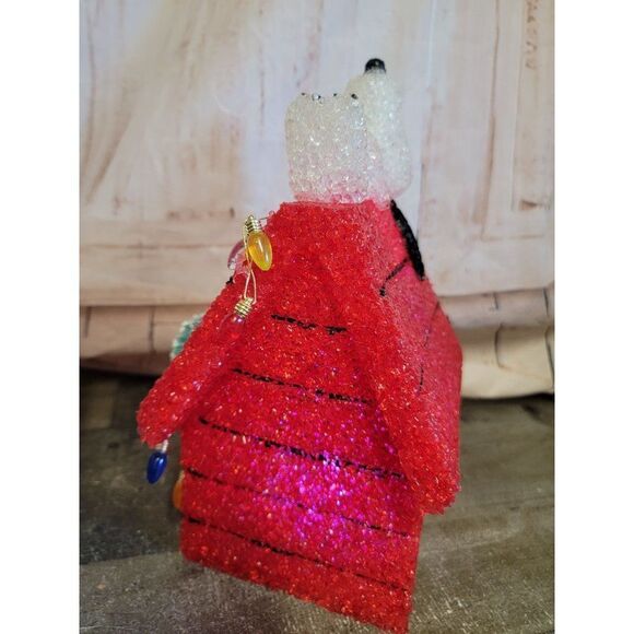 Snoopy 2011 red house light up wreath xmas decor figure - Picture 8 of 10